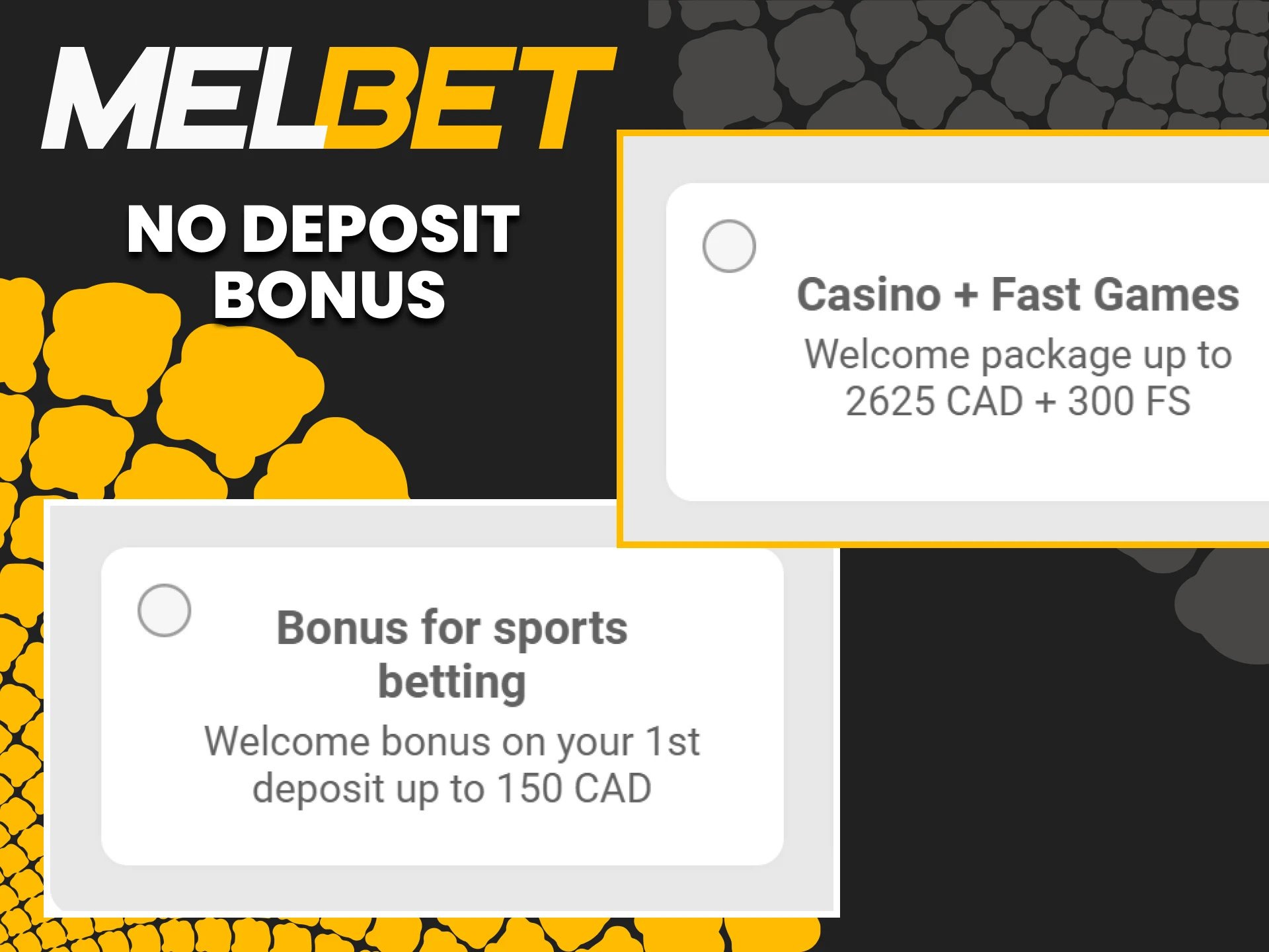 Even without a deposit, Melbet gives you bonuses.