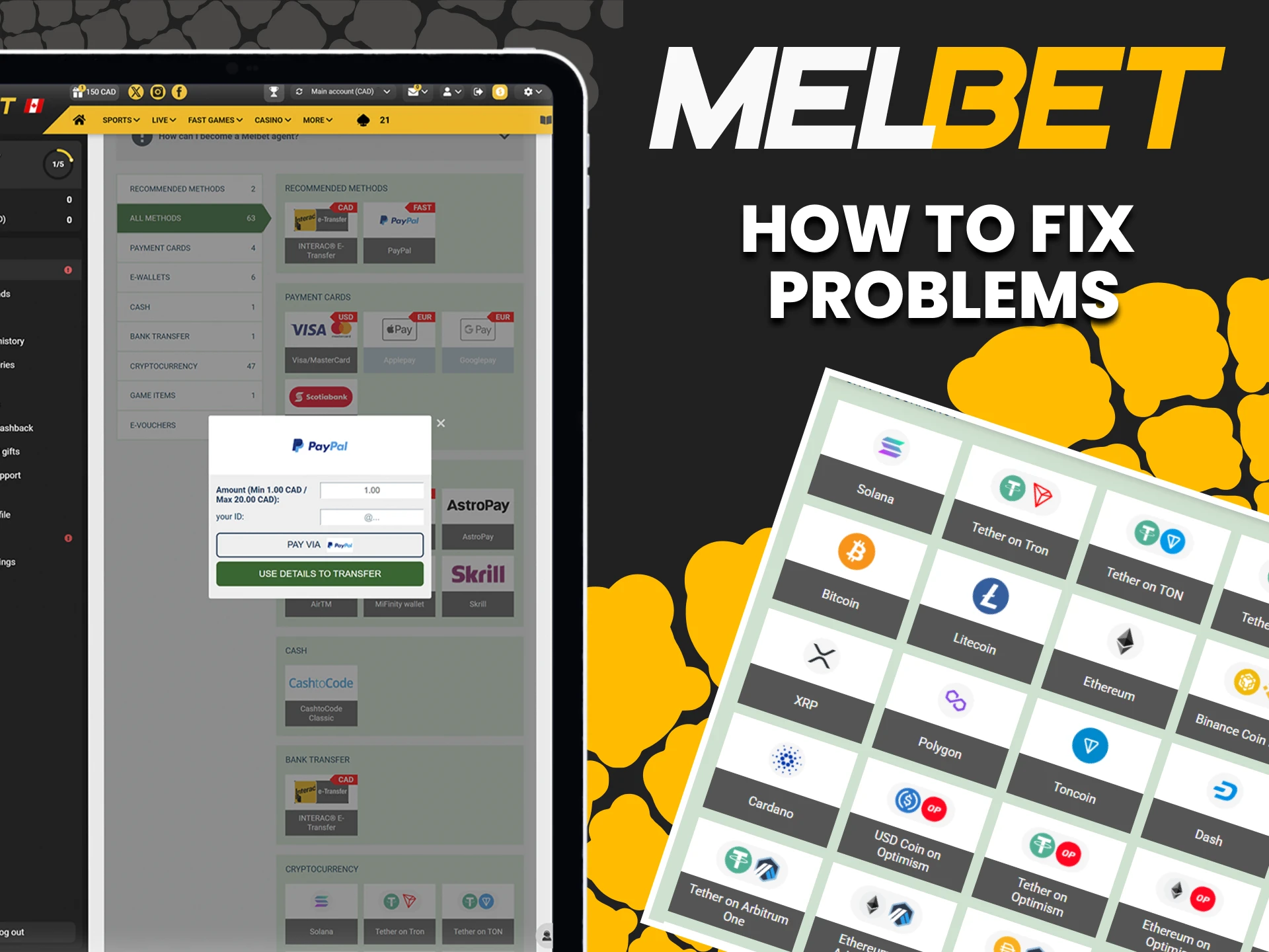 We will tell you how to solve problems with a deposit on Melbet.