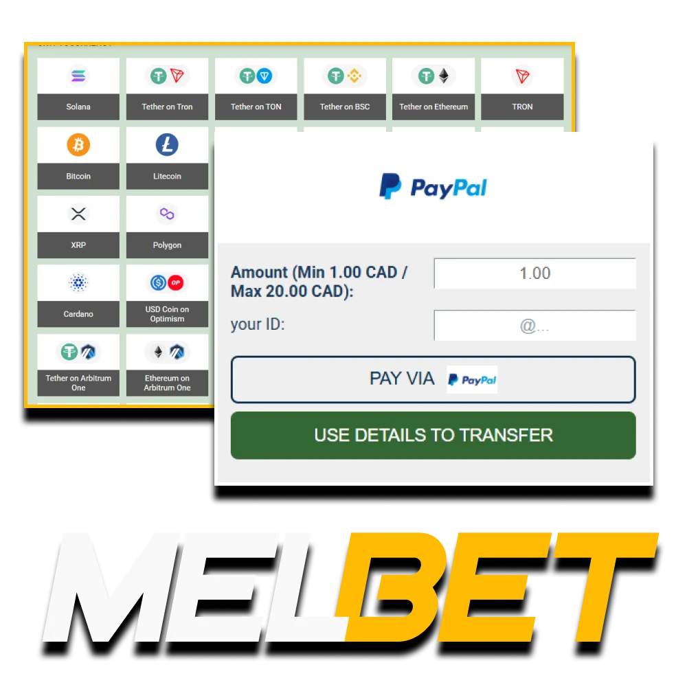 Check out the deposit information on the Melbet website.