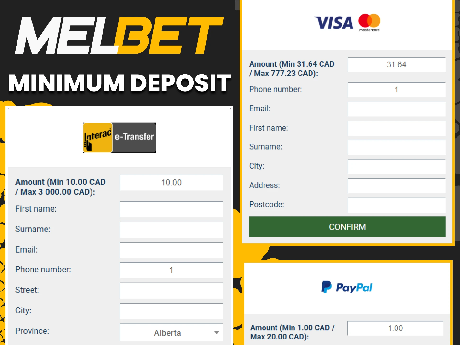 We will tell you about the minimum deposit on the Melbet website.
