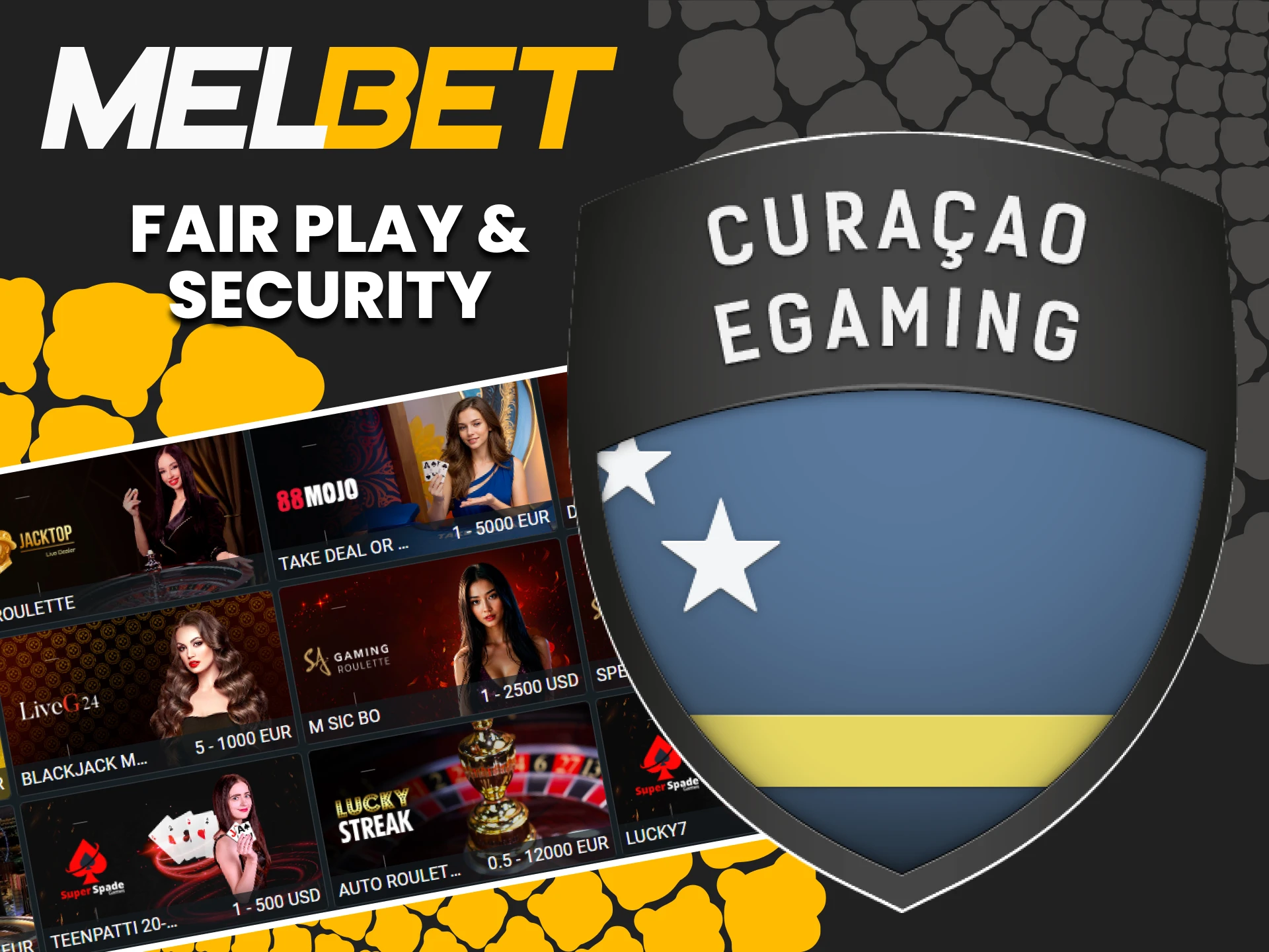 Playing live casino at Melbet is safe.