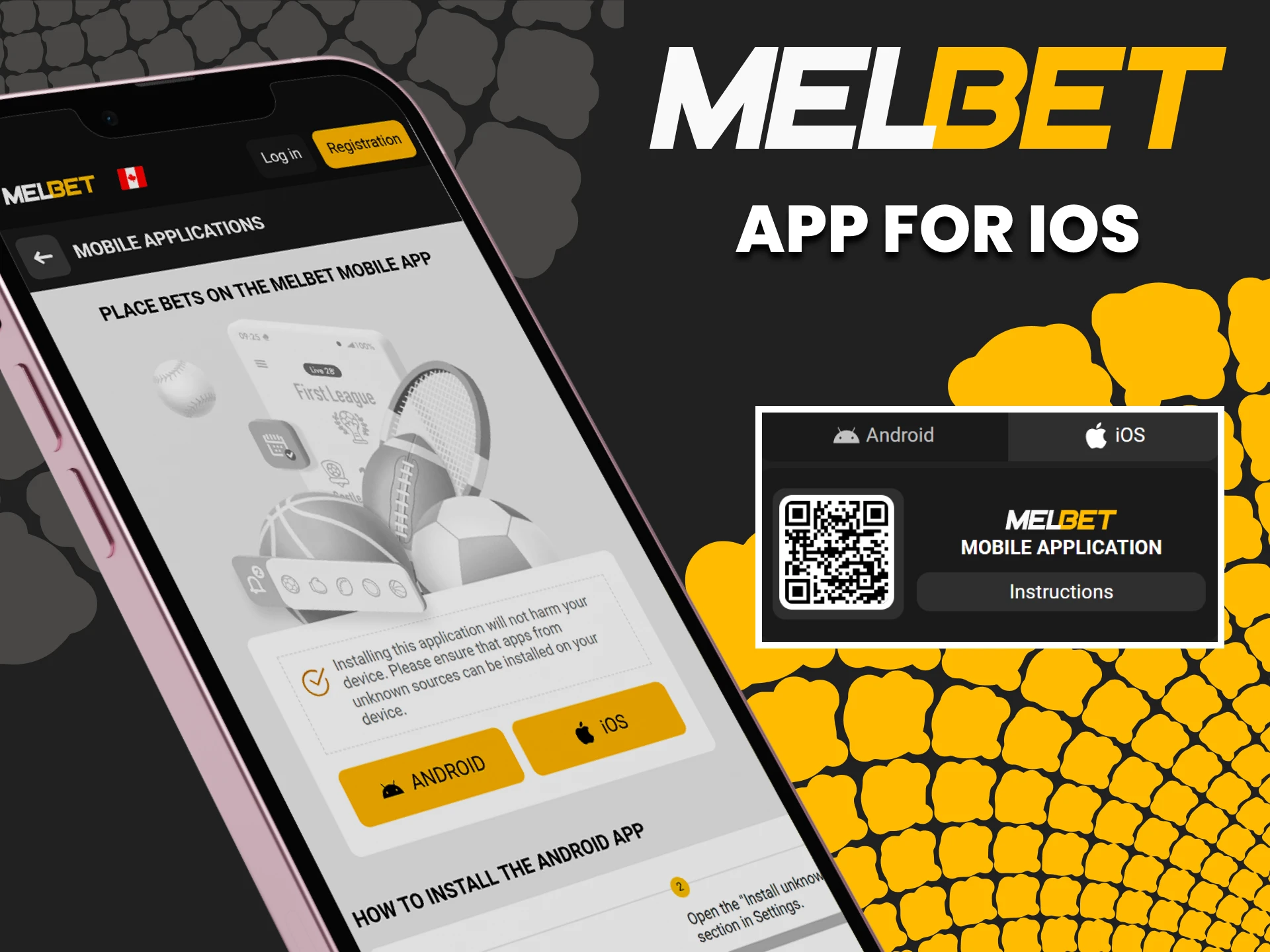 Download the Melbet app for iOS.