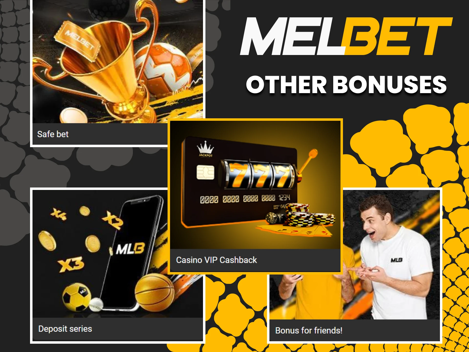 Take many different bonuses from Melbet.