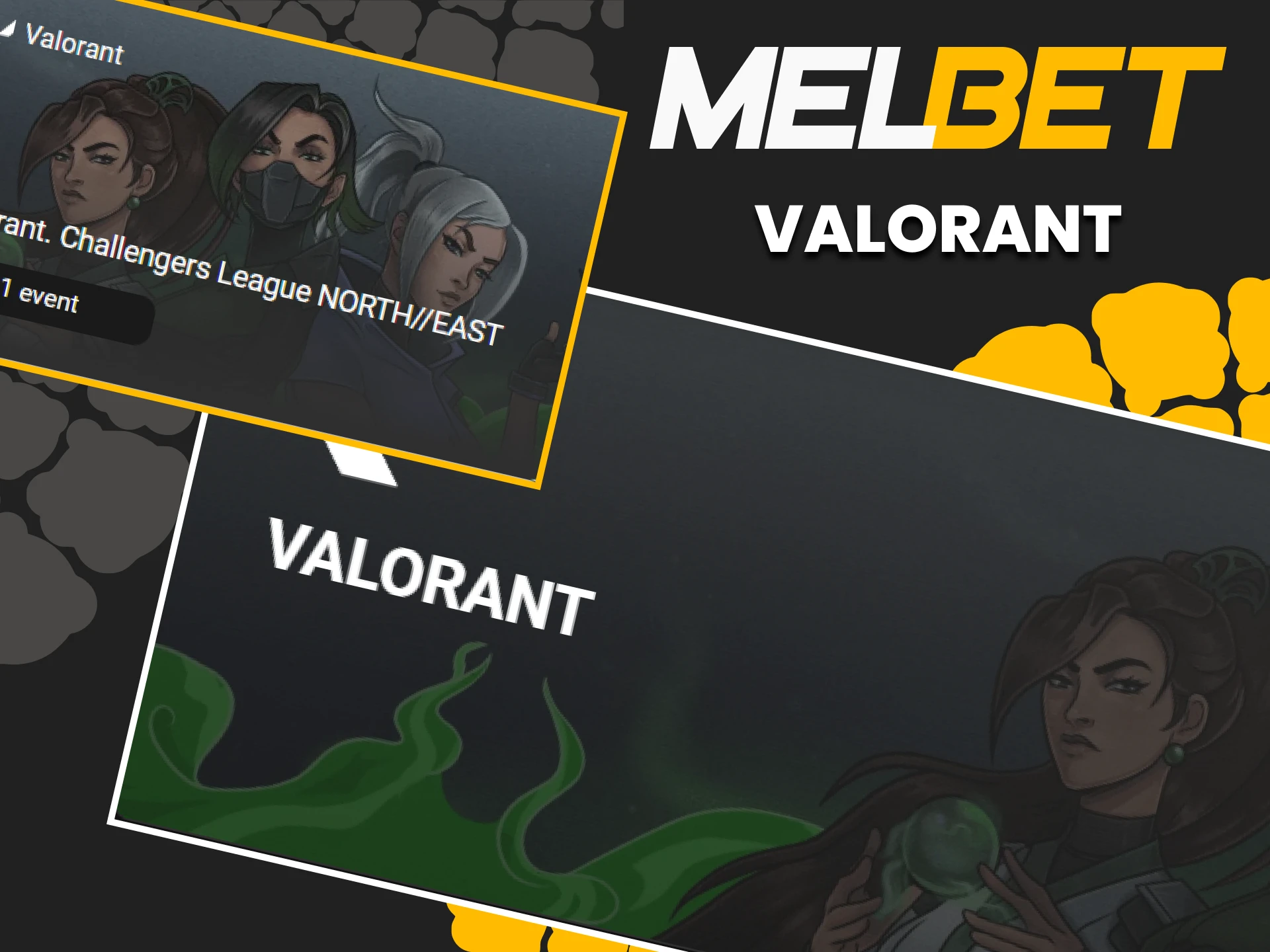 Choose Valorant for eSports betting from Melbet.